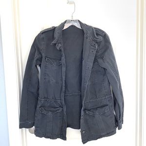 Buffalo David Bitton Jacket Small  Cargo Utility Lightweight Womens Cinch Waist